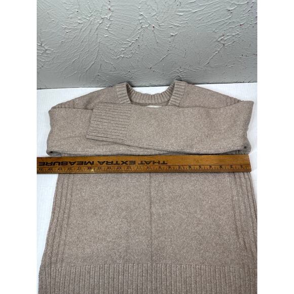 LOFT Ann Taylor Oatmeal Beige V Neck Long Sleeve Sweater Size Small NWT - Picture 5 of 5